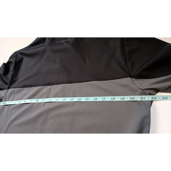 Travis Mathew Dead Giveaway Zip Jacket Size M Black Gray Colorblock Lightweight - Picture 13 of 14